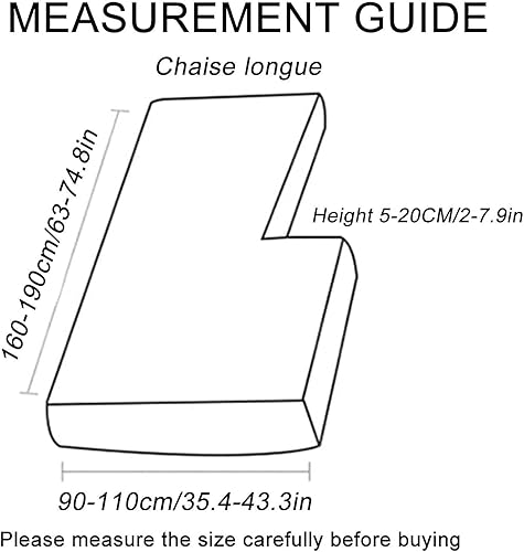 Miniatura 7 de Funda elástica para cojín de sofá, funda protectora para muebles de sofá, funda de asiento de sofá, estampado floral con parte inferior elástica,