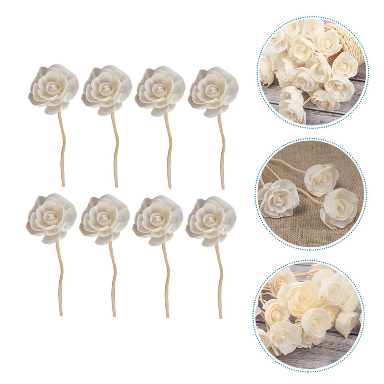 PRETYZOOM STK Rattan tonghua Diffusorsticks mit Blumendiffusor Rattan Room Fragrance Aroma-Diffusor-Sticks Zubehör für Aromadiffusoren im Schlafzimmer Diffusor-Tool hölzern