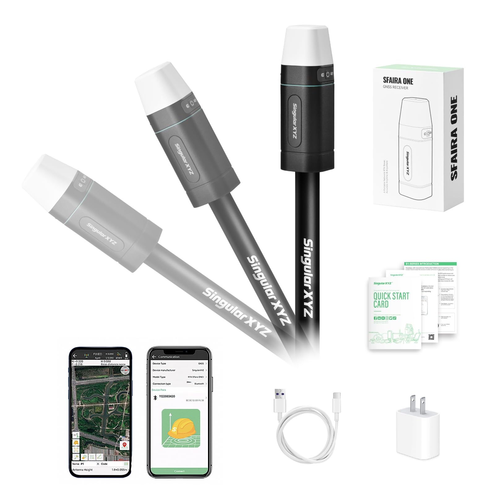 Amazon.com: SingularXYZ RTK GNSS Survey Equipment 60° Tilt Built