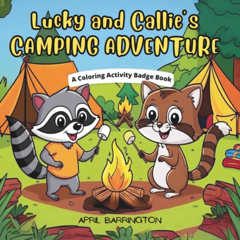 Lucky and Callie's Camping Adventure: A Coloring Activity Badge Book