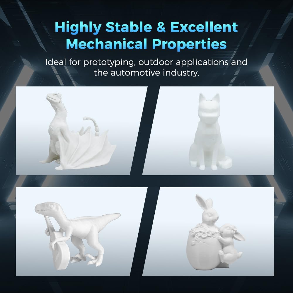 FLASHFORGE Filamento ASA 1,75 mm, filamento per stampante 3D Anti-UV ASA, precisione dimensionale +/-0,02mm, Resistente al calore e alle intemperie, perfetto per la stampa di parti funzionali esterne