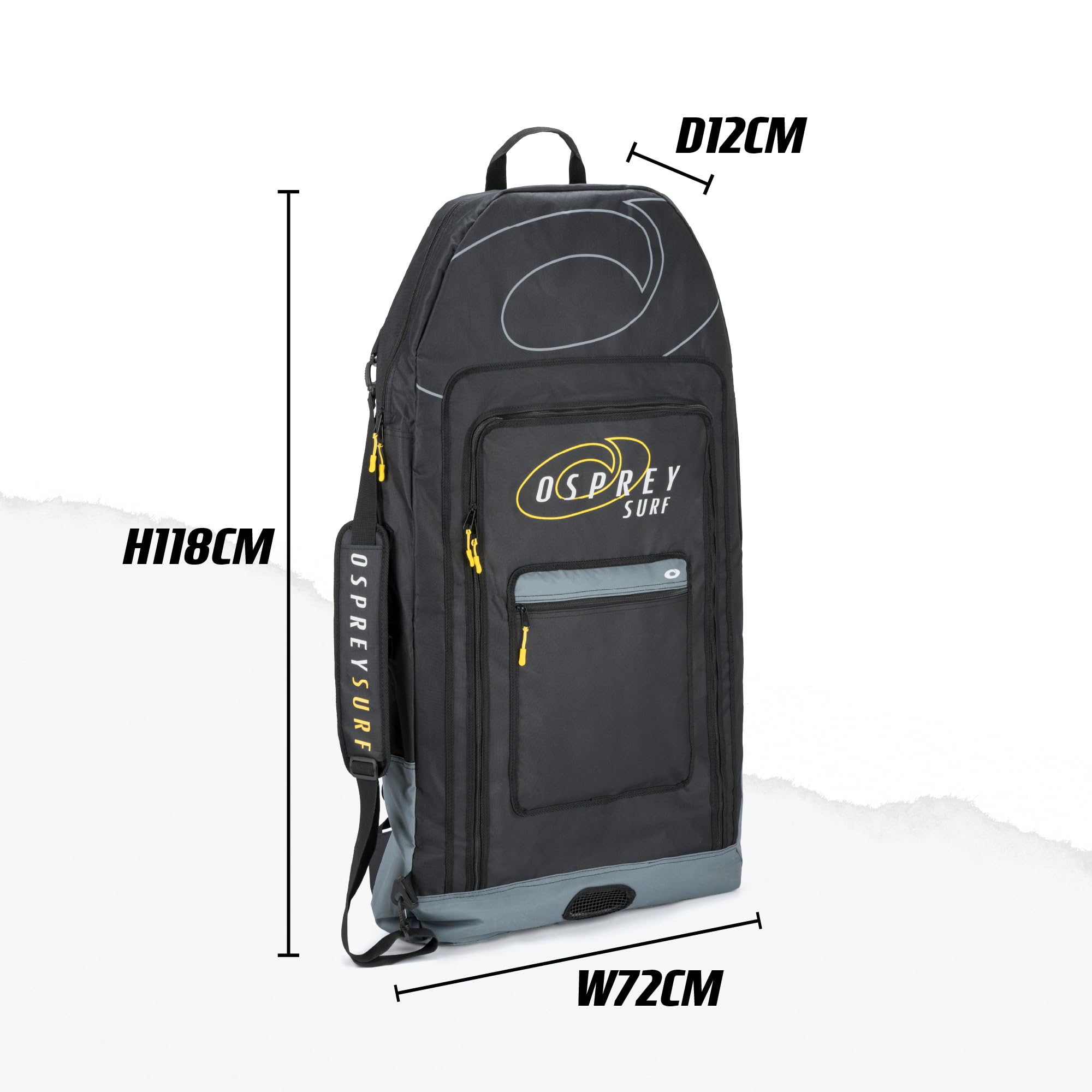 Osprey Su4038 Sac de Bodyboard Mixte Adulte, Noir, Taille Unique