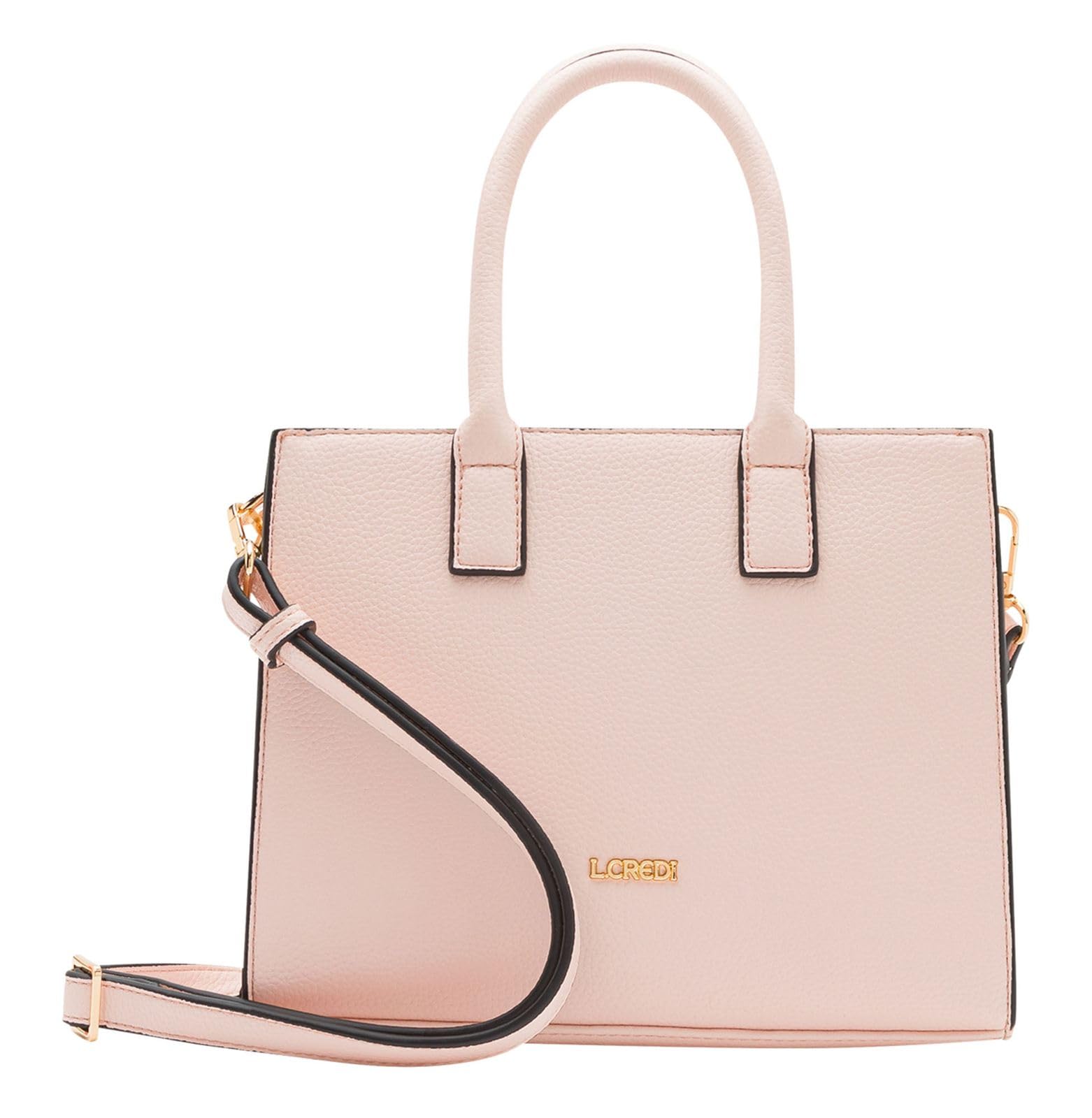 Sac à main poudré L.Credi Olga aux finitions soignées et détails métalliques