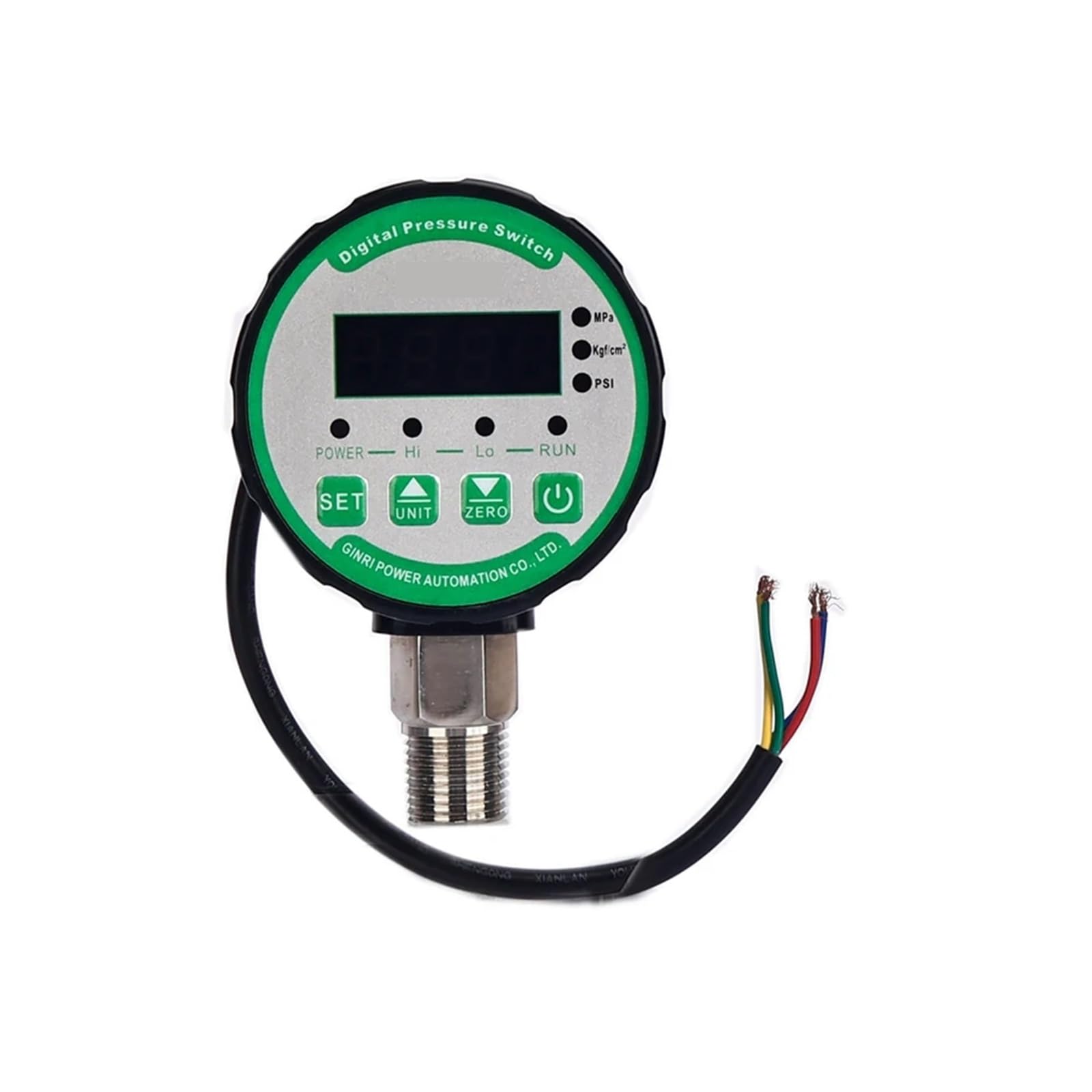Manómetro, Interruptor de control presión DPR-S80 Pantalla digital bomba agua(0-0.5mpa,M20x1.5,24V)