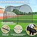 Happybuy 12FT Baseball & Softball Batting Cage Net & Frame, Heavy Duty Pitching Cage, Portable with Carry Bag, Enclosed for Backyard Training