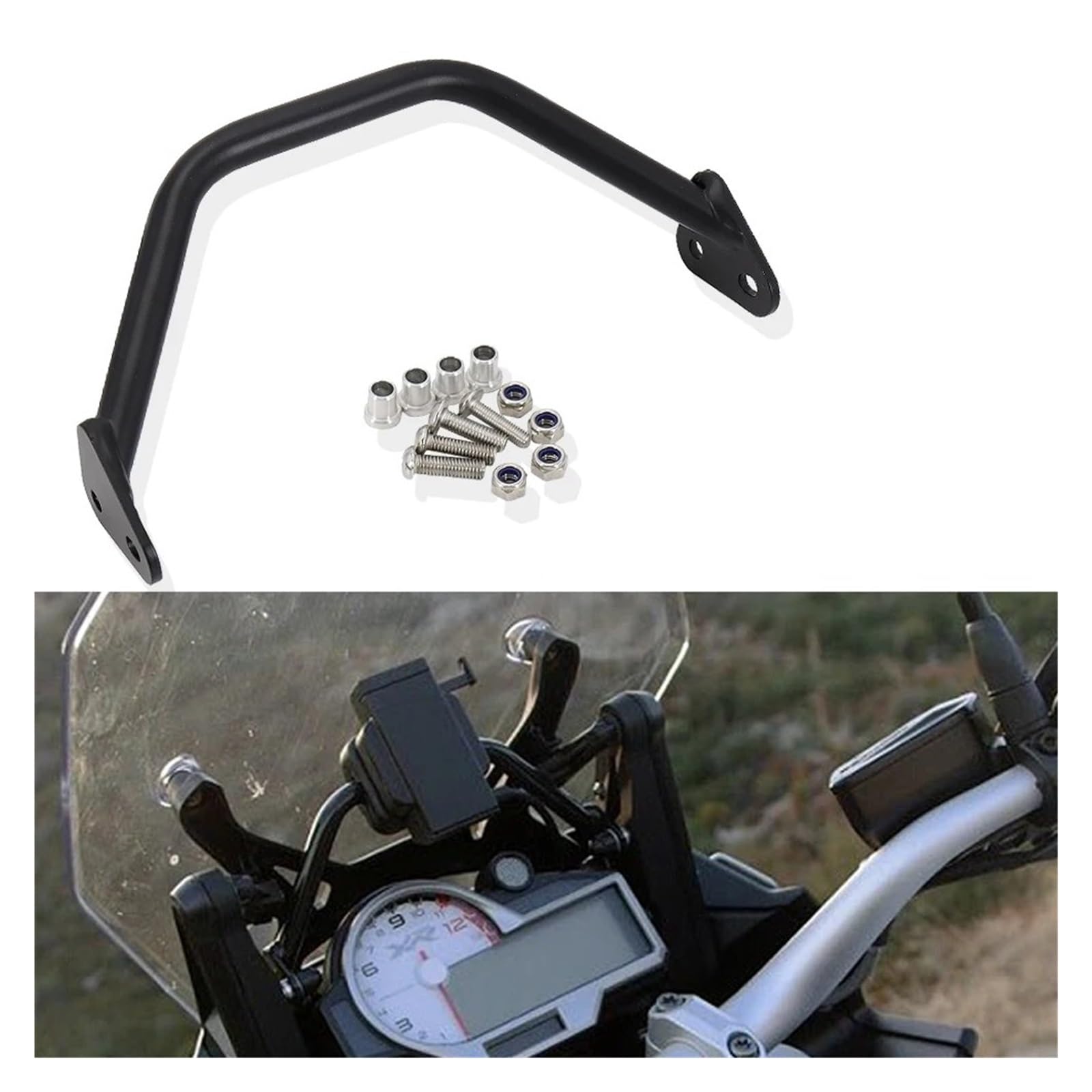 Supporto Navigatore Moto per BMW per S1000XR per S 1000 XR 2015-2019 Accessori Supporto per Moto Smartphone Supporto per Telefono Supporto per Piastra Navigazione GPS Staffa(B And C)
