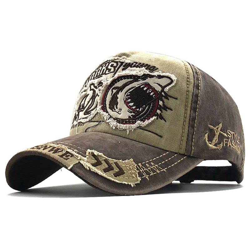 Image of Adjustable Soft Cotton Denim Cap for Men Women Baseball Vintage Washed Distressed Hats Adjustable Stylish Cap Regular Fitted