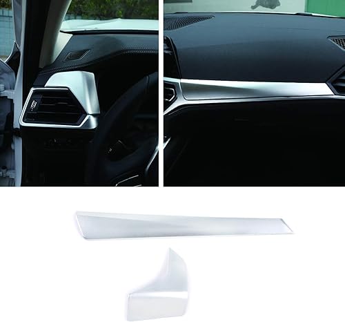 CHEYA ABS Car Center Console Dashboard Decoración Panel Trim Para BMW G20 G28 325li 3 Series 2019 2020 (Plata)