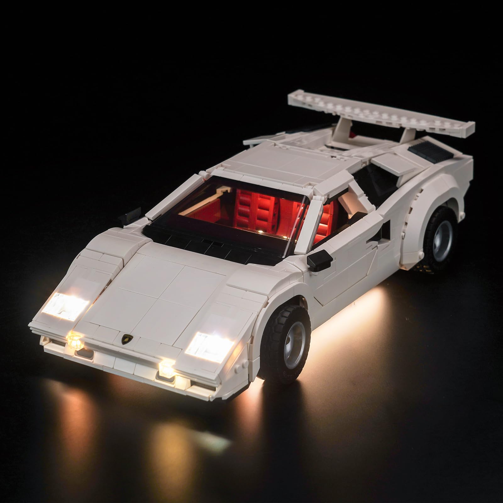 Led Light Set for Lego Lamborghini Countach 5000 Quattrovalvole (No Lego), Decoration Lighting Set for 10337 Creative Toys