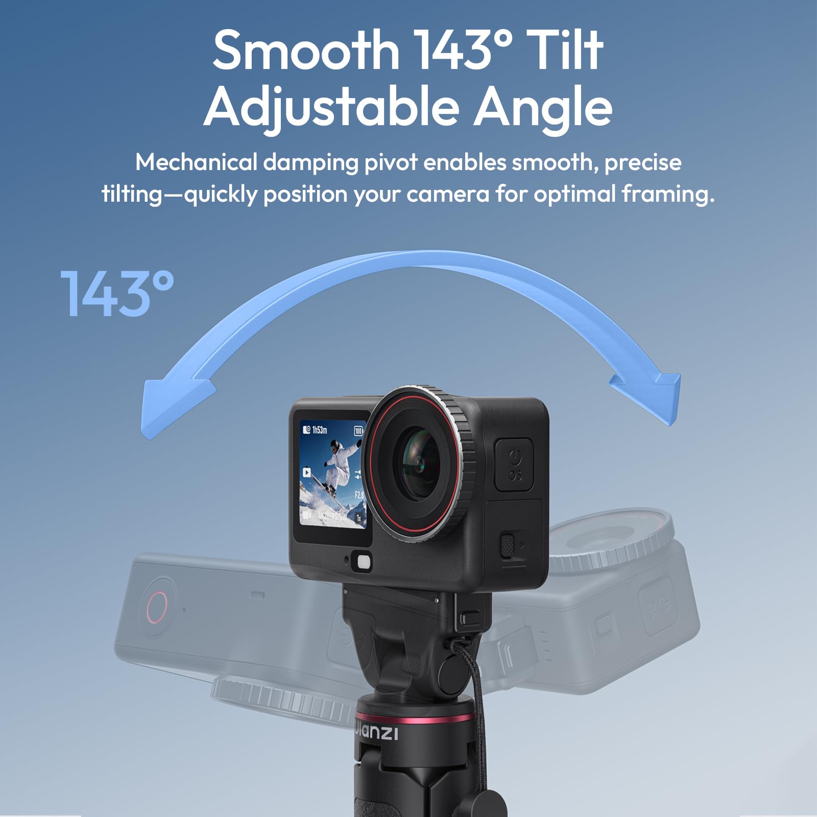 ULANZI MT99 - Treppiede per fotocamera DJI Osmo Action 5 Pro, Nano/Osmo Action 4, con chiusura in , supporto magnetico a sgancio rapido, mini treppiede