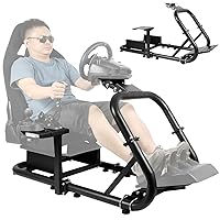 Vista 1 de Dardoo G923 Racing Simulator Cockpit Frame Fit for LogitechThrustmasterFanatec G27 G920 G923 G29 T300 T500,Adjustable Driving Wheel Stand, Not