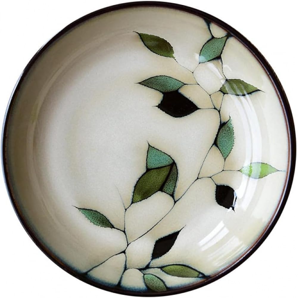 SLLS 手描き窯釉セラミック食器 サラダ皿 深皿 スープ皿 フルーツ皿 団子皿 - 紅梅花