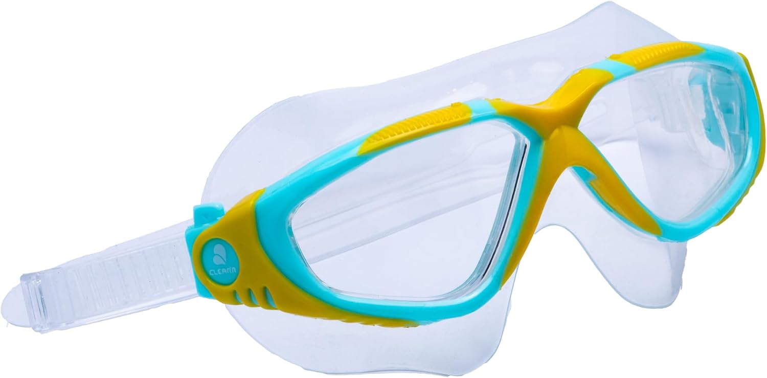 Clear'r Perspective Adult Mask – Comfortable Secure Fit, Crystal Clear Vision, Anti-Fog Goggles, UV Protection Diving Mask
