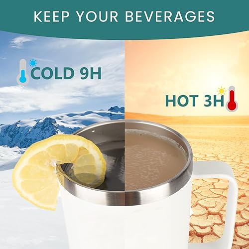 Miniatura 5 de KLUBI Vaso con asa y pajilla, con asa y pajilla, con texto en inglés "It Takes a Big Heart to Shape Little Minds", regalos de agradecimiento para