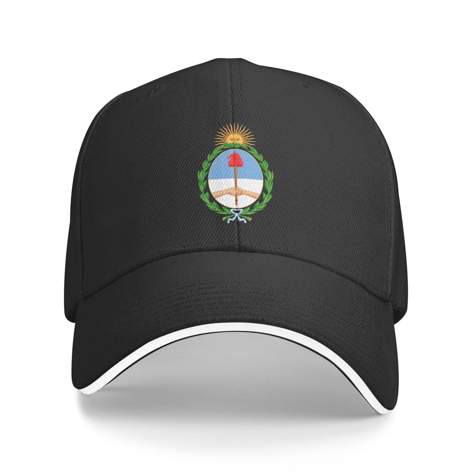Gorra de béisbol con emblema nacional de Argentina, para mujeres y hombres, ajustable