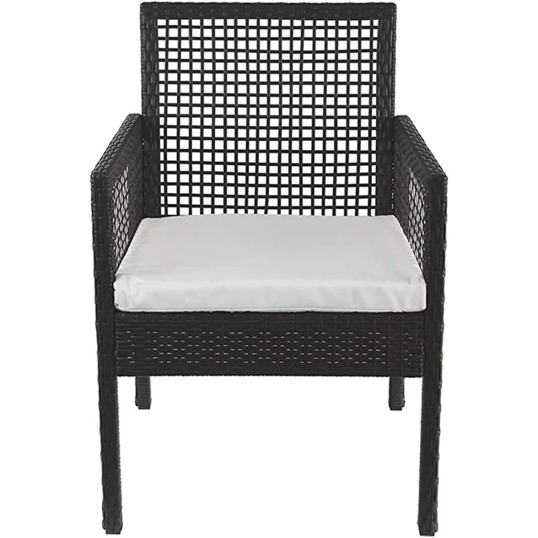 Rattan 1 Piece Wicker Patio Chairs Conversation Furnitu for Poolside Garden Balcony-image-17