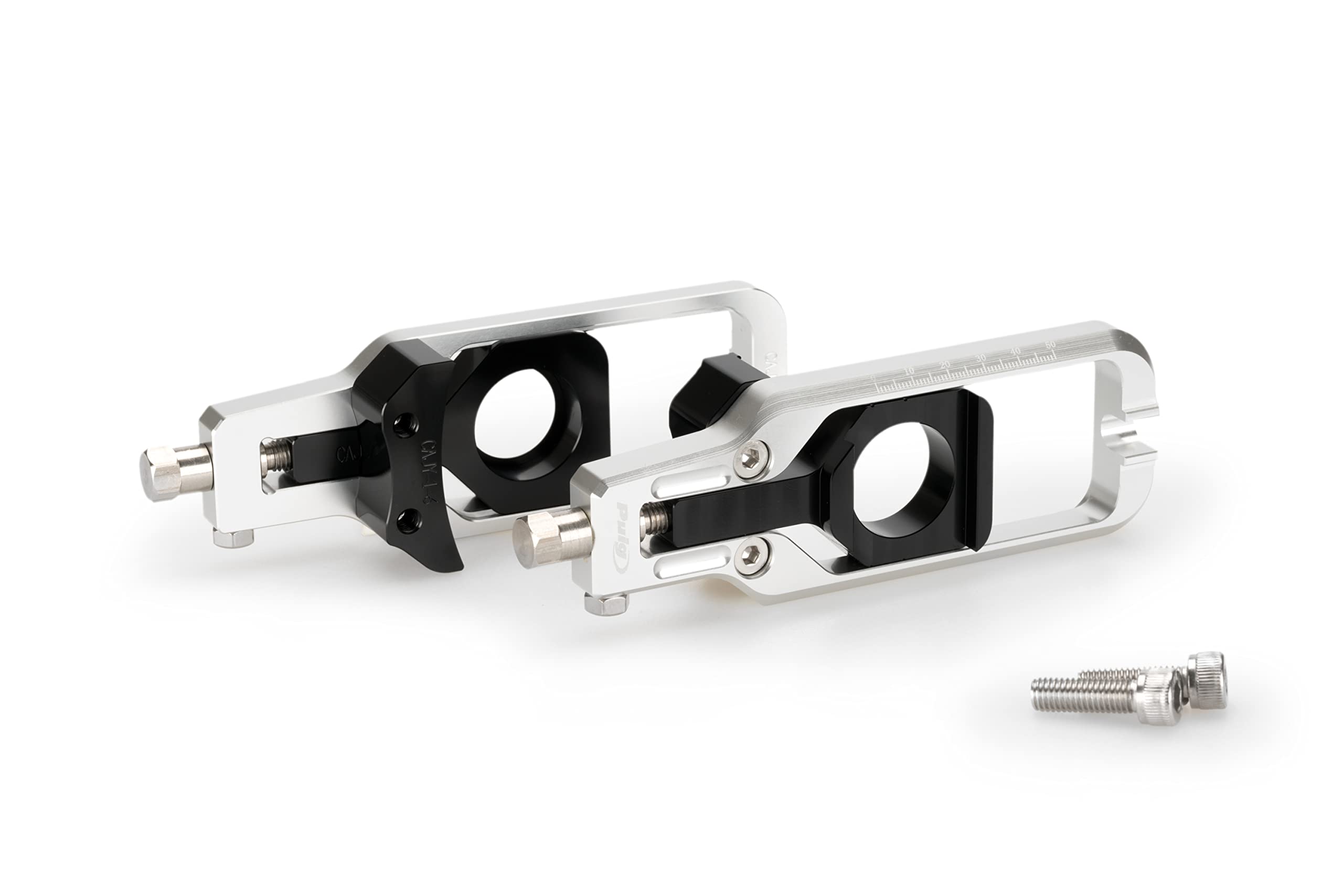 Tensor de cadena Puig 20694P plata para ajuste preciso de moto 2