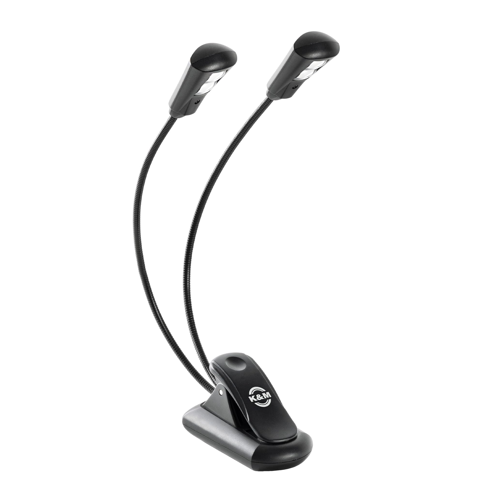 K&M - Music Stand lamp 2 arms 2 LEDs with Battery