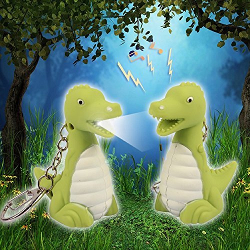 Bg247 Dinosaur Led Keychain With Sound - 2-Pack #TOP5