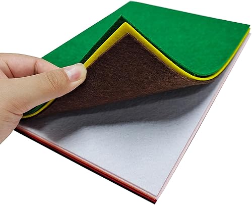 Miniatura 5 de Jtnohx - Hojas de fieltro rígido de 2 mm de grosor para manualidades, cuadrados de tela de fieltro duro de 20,3 x 30,5 cm, 8 piezas para proyectos