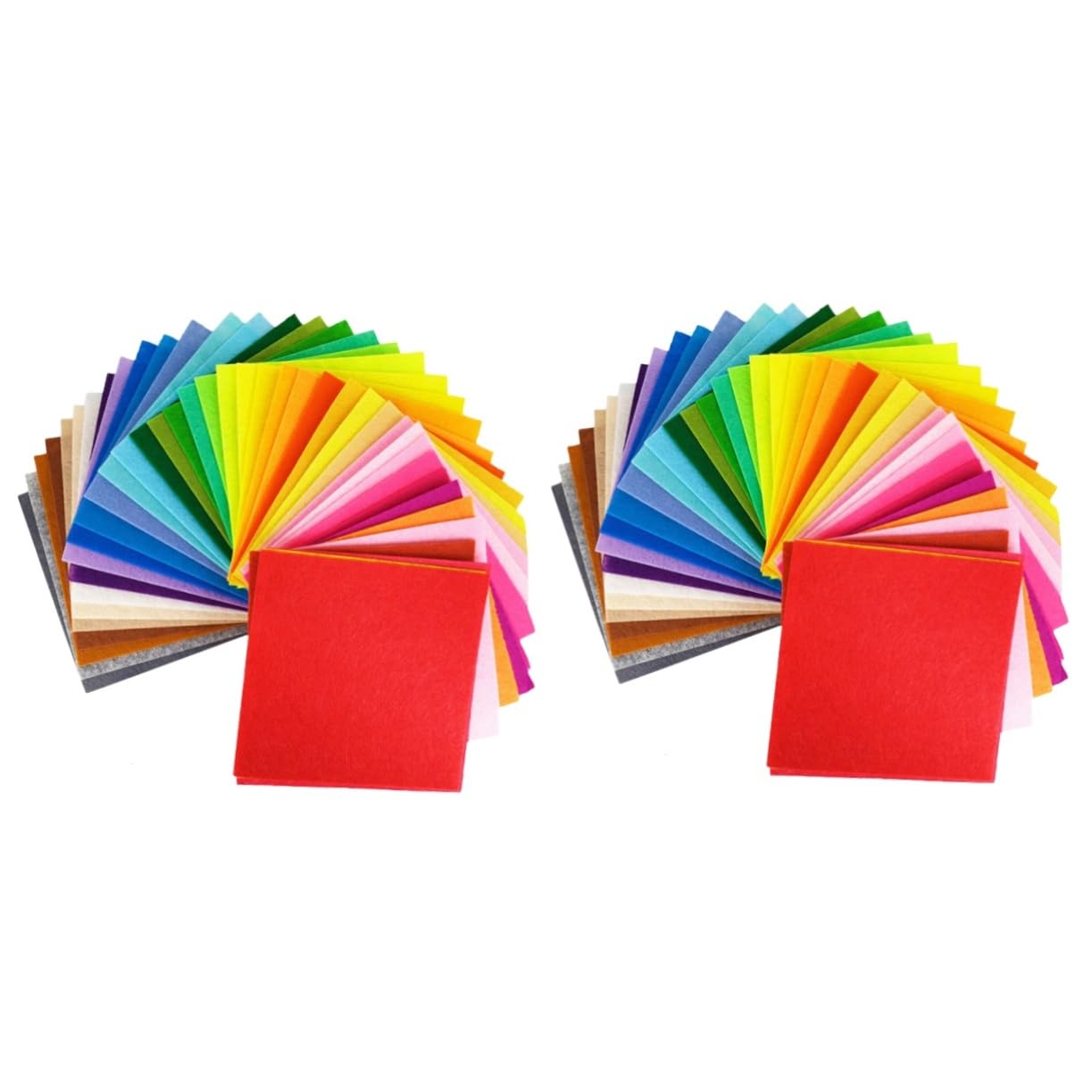 Lurrose 2 Set Tessuto in Feltro Fai Da Te Materiale Artigianale Fai Da Te Materiale Fai Da Te Tessuto Trapuntato Quadrati Di Feltro Patchwork Non Tessuto Accessorio Fai Da Te 40 Pezzi * 2