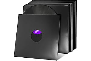 Facmogu 12 Vinyl Record Cover Sleeves, Anti Static Vinyl Record Protective Sleeves...