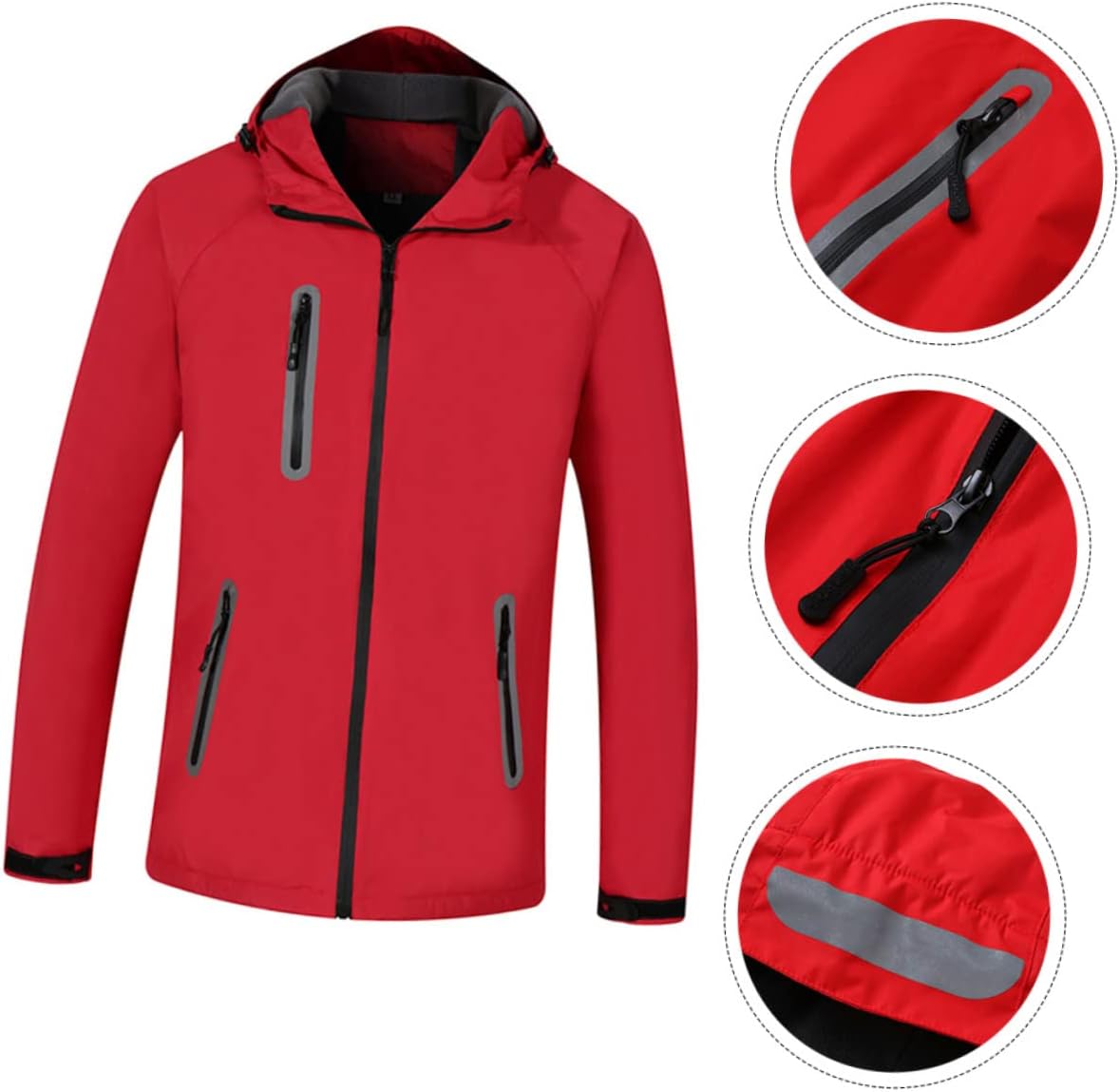 Hooded Windbreaker Jacket for Outdoor Activities Stylish Comfortable Fleece Coating for Hiking Skiing Camping Design