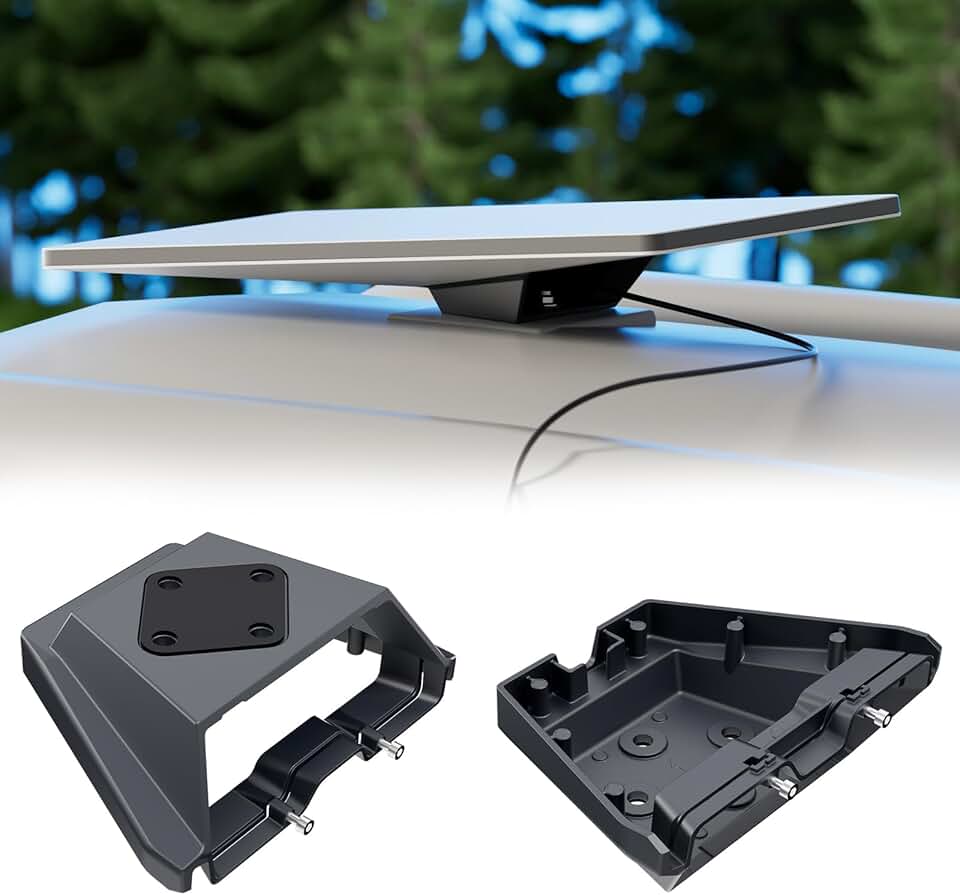 Suporte Starlink Gen 3, Starlink Standard Mounts Mobility Heavy Duty, suporte plano antifurto para antena satélite Gen 3/V3/REV.4, acessórios Starlink para telhado, carro, trailer, barco, liga de