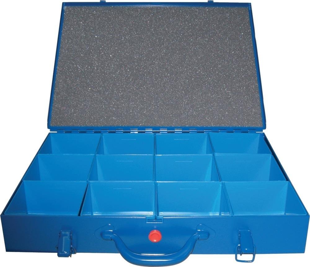 Metalowy organizer na narzędzia z 12 wkładkami 440 x 330 x 66 mm