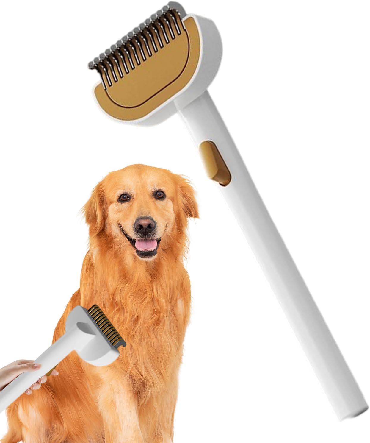 Cat Grooming Brush – Shedding Brush for Long and Short Haired Cats, Pet Care Tool with Gentle Massage Design, Hair Comb for Removing Loose Coat, Flea Bath, 7.28×2.4 Inches Cat Grooming Brush – Shedding Brush for Long and Short Haired Cats, Pet Care Tool with Gentle Massage Design, Hair Comb for Removing Loose Coat, Flea Bath, 7.28×2.4 Inches