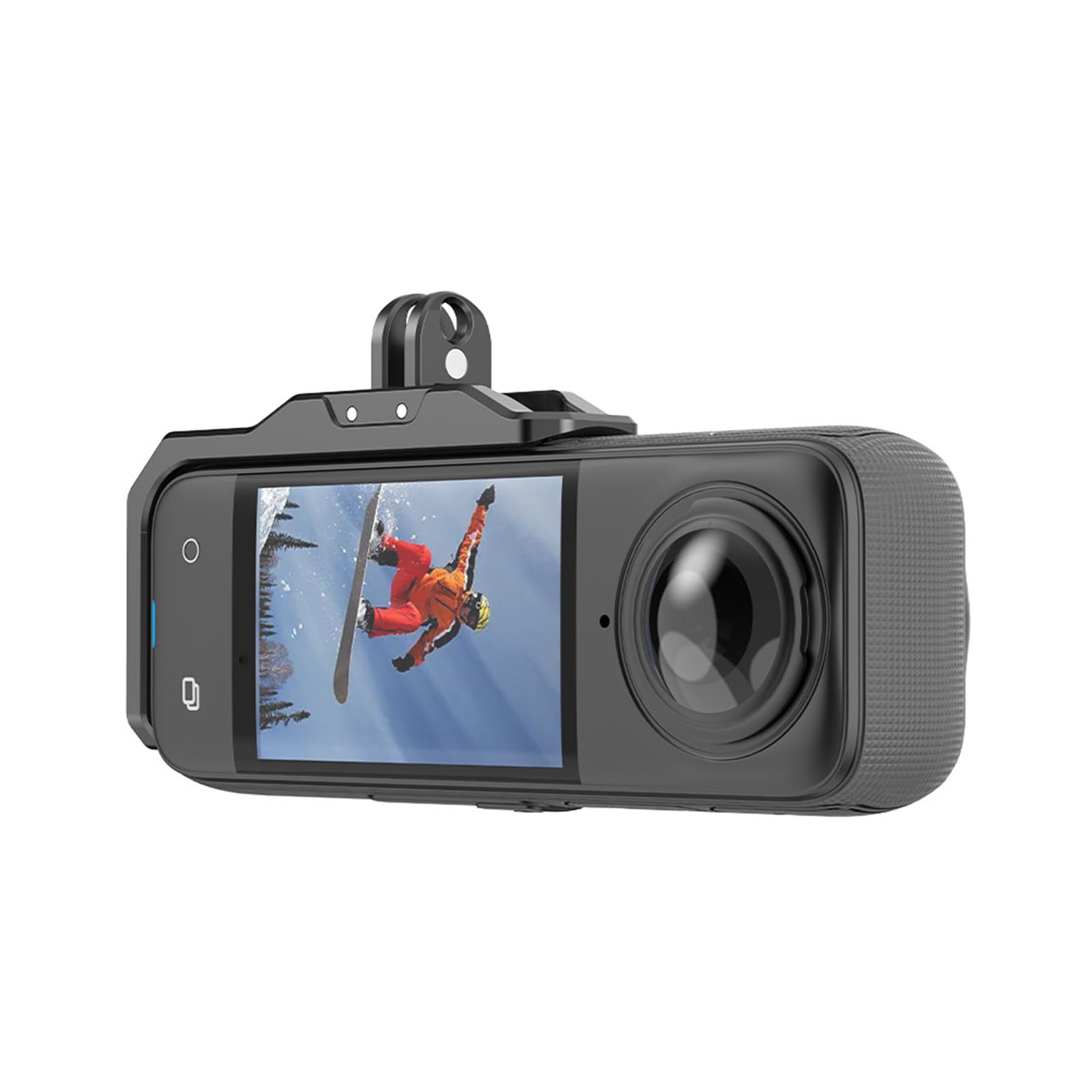 Support de montage horizontal pour Insta360 X4 en alliage d'aluminium, compatible avec 1/4" et interface à deux broches, pour caméra, avec trépied