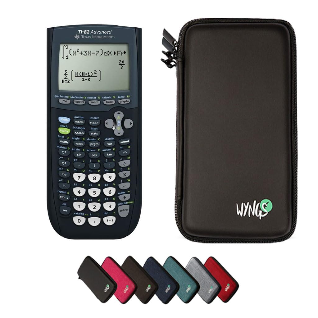 TI-82 Advanced + Housse de protection + Extension de garantie