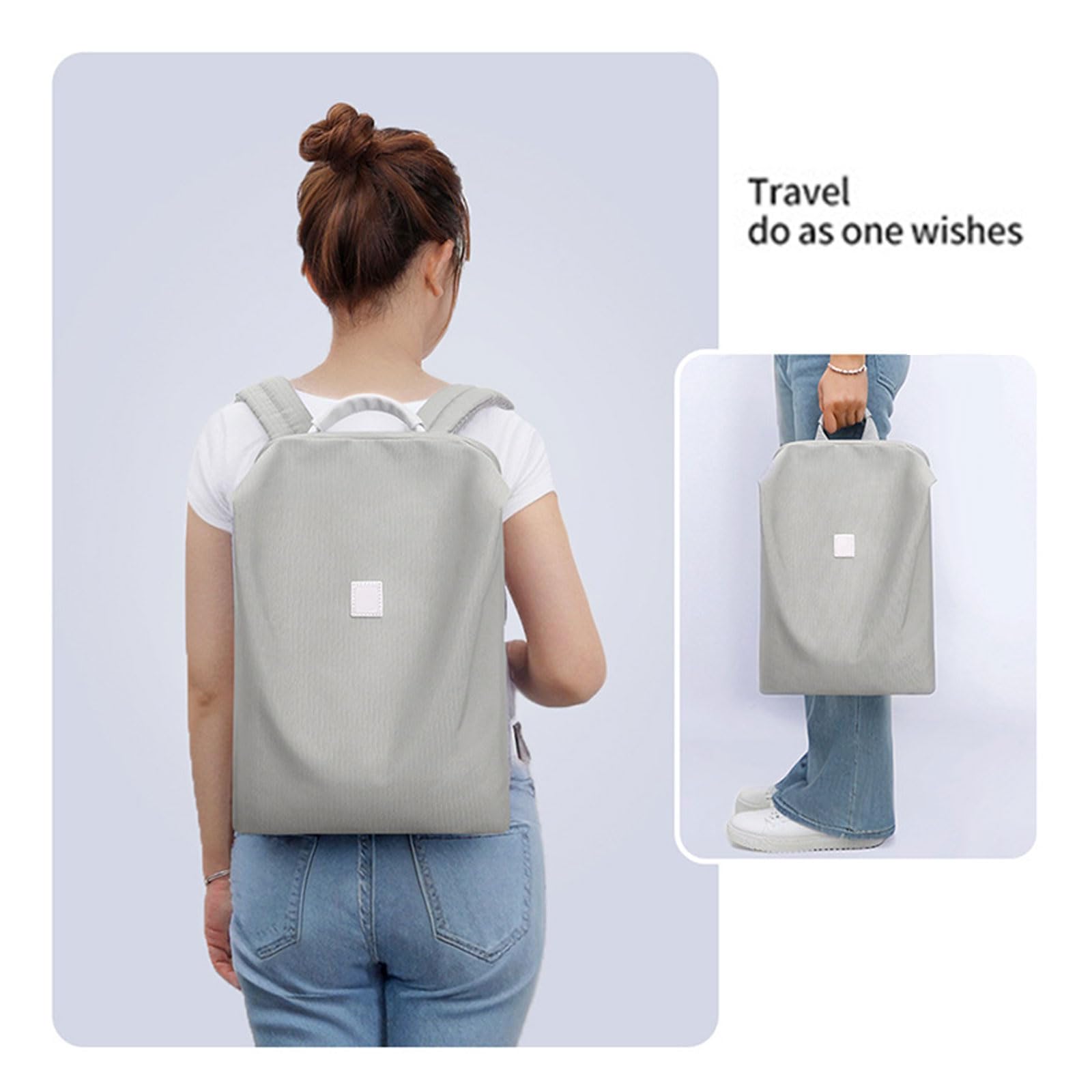 Borsa a tracolla da viaggio ergonomica Custodia protettiva in tessuto tela resistente all ' acqua con comoda maniglia Borsa protettiva per laptop con scomparti