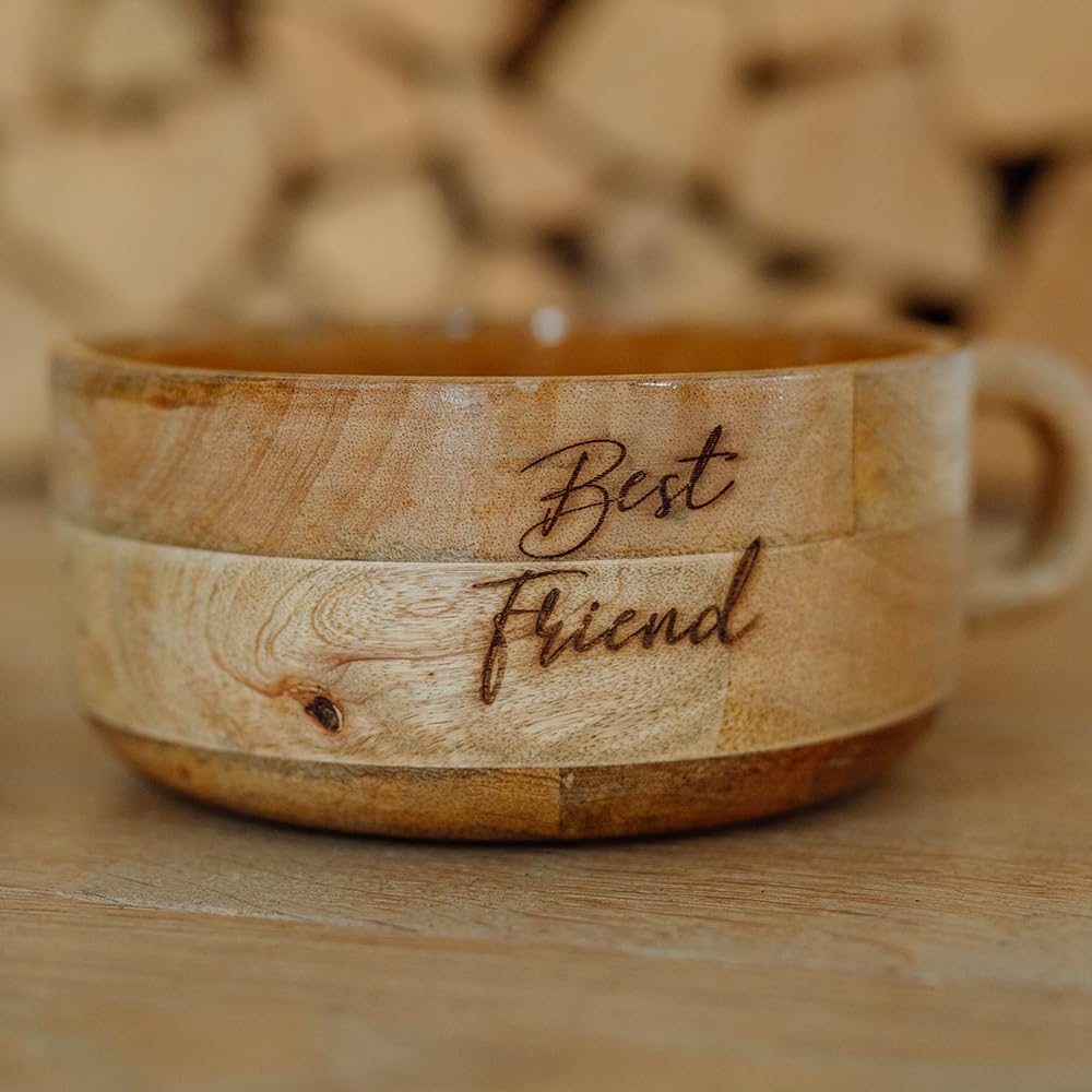 Nobby Gamelle en Bois antidérapante Ø 16 x 7,5 cm env. 800 ML