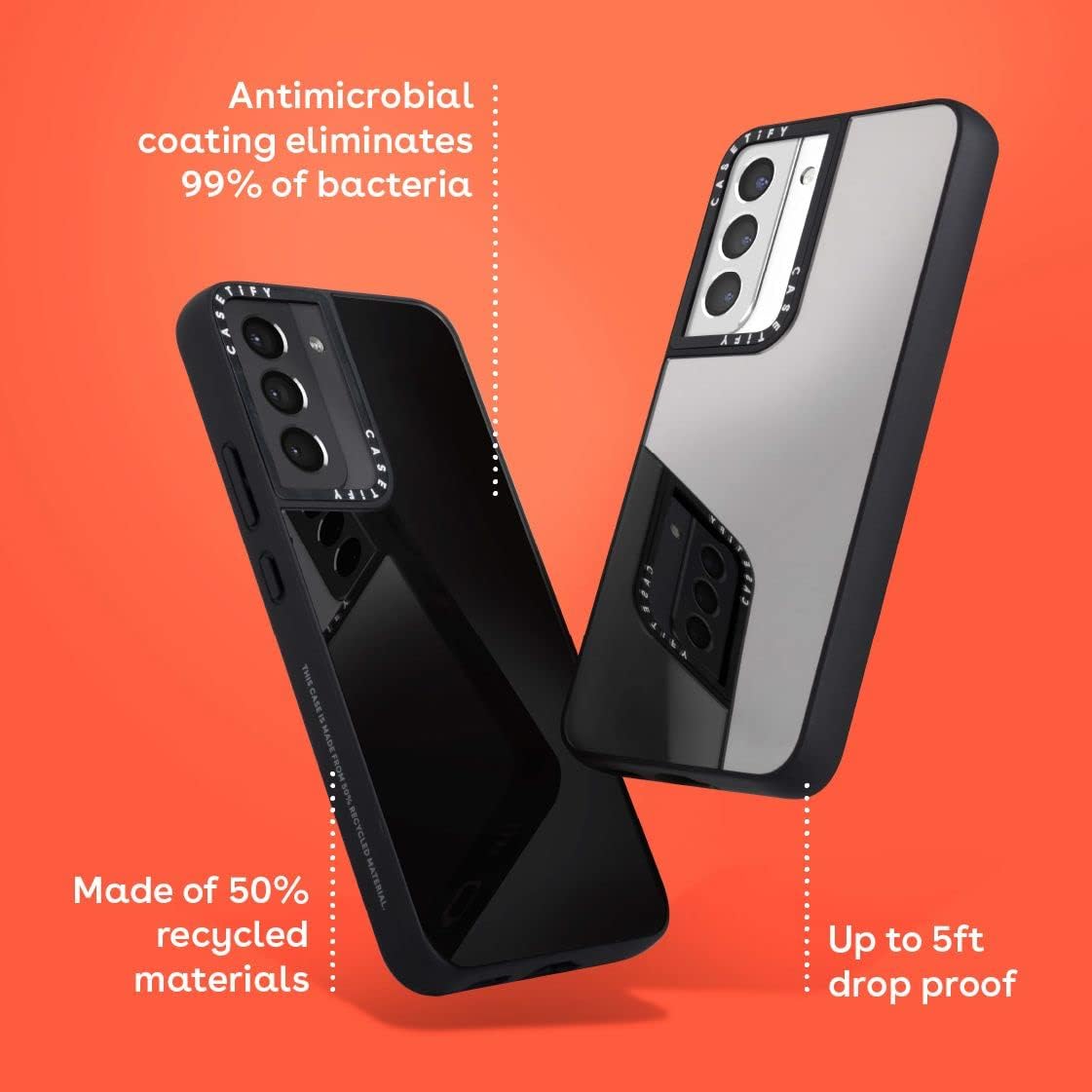 Sleek Black Mirror Case for Samsung Galaxy S22 Peru Ubuy