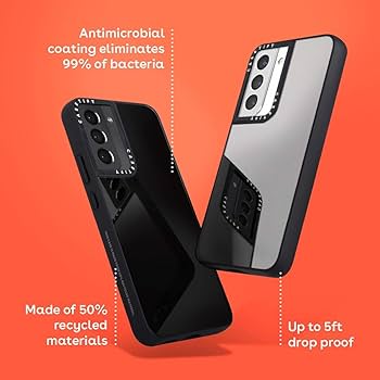 Amazon.com: CASETiFY Mirror Case for Galaxy S22 - Silver on Black
