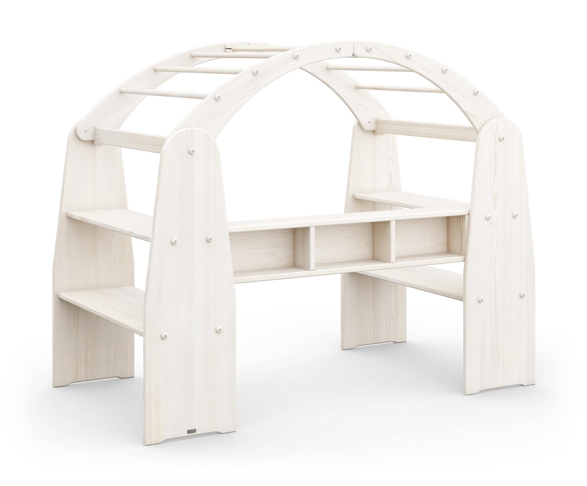 BioKinder Spielhaus Anna Spielständer Kaufmannsladen aus zertifiziertem Massivholz 159 x 88 x 129,5 cm
