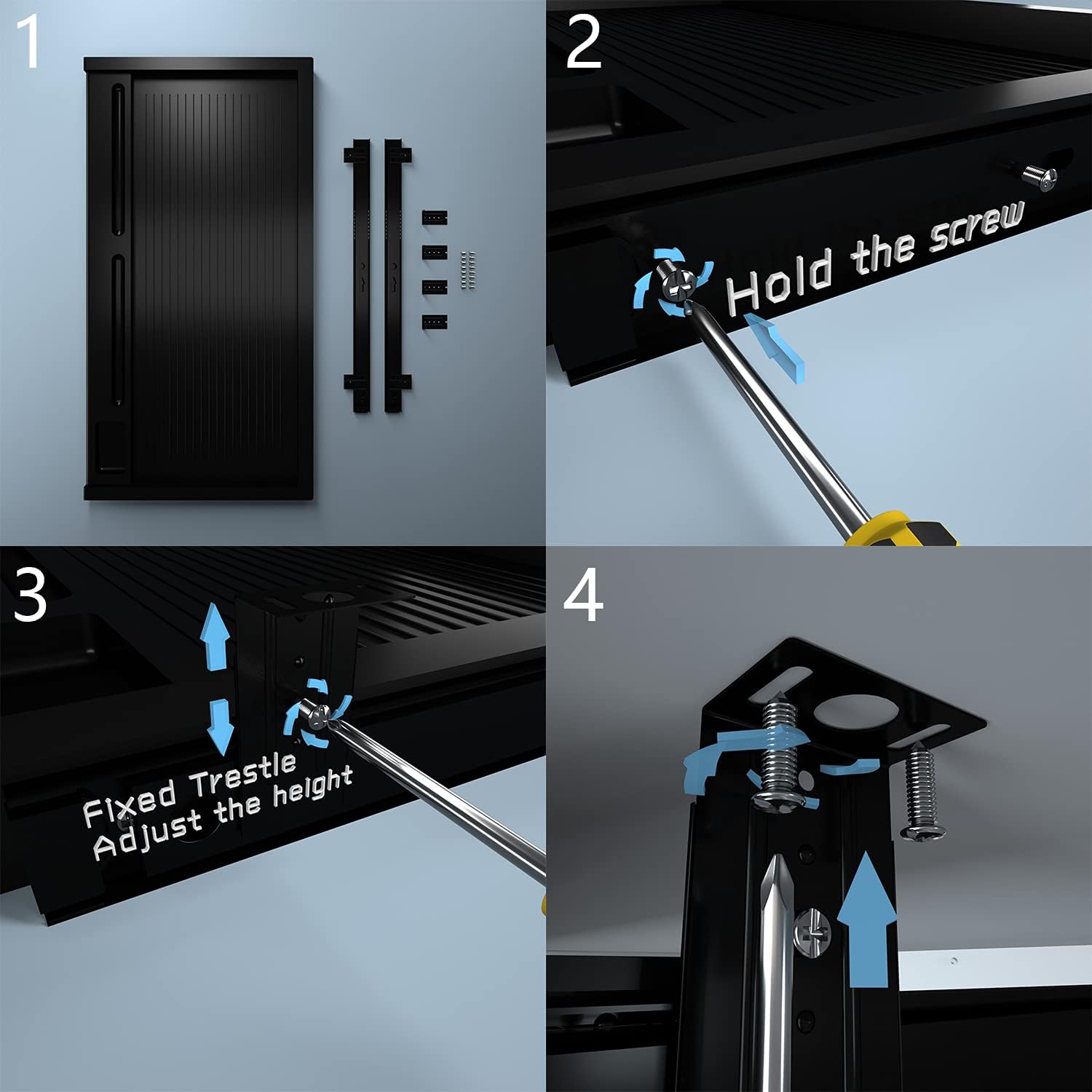 Starswirl Office Keyboard Drawer,Under-Desk Platform,Easy-Glide/Slide Pull Out Under-Counter Computer Multipurpose Tray(19.5 inch,Black) : Office Products