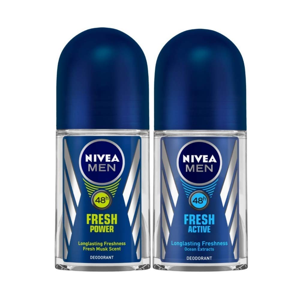 Nivea Deodorant Roll On, Fresh Power for Men, 50ml And Deodorant Roll-On, Fresh Active Original for Men, 50ml-picture-21