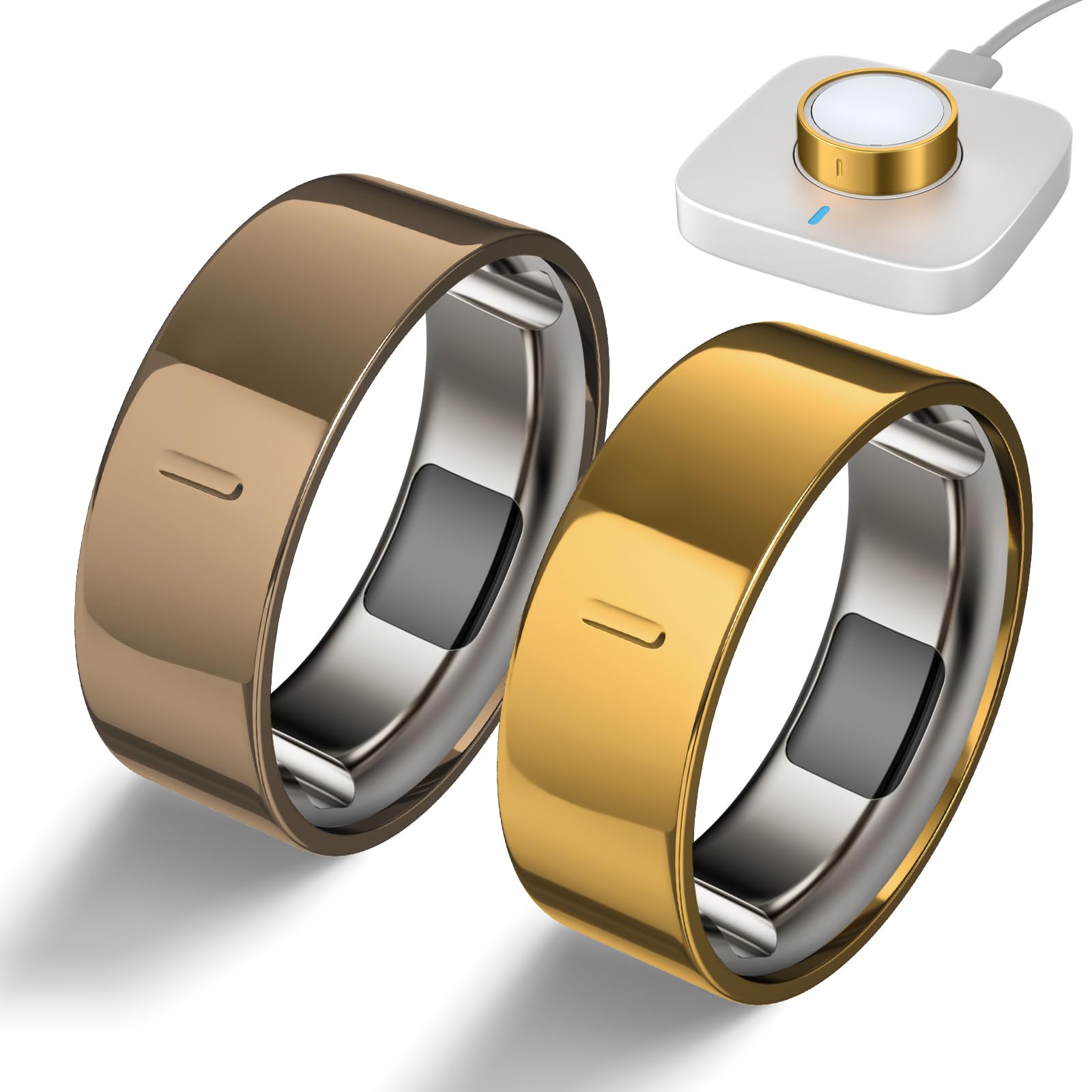 High-Gloss Plated Covers Compatible with Oura Ring Gen 4/Oura Gen 3 Cover, Anti-Scratch Ultra-Thin TPU Ring Protector Case Accessories for Women Men - Not for Oura 4 Ceramic — view 12