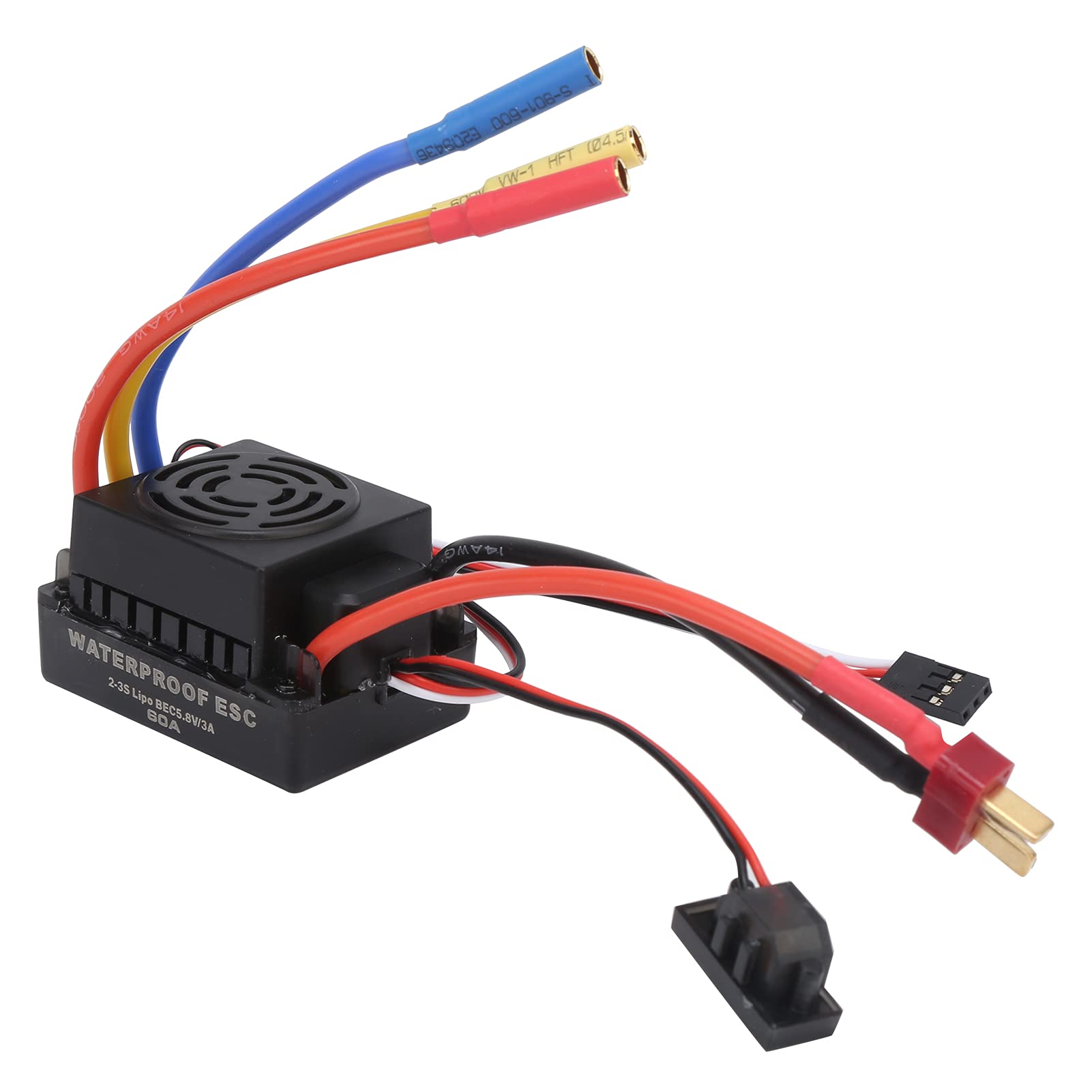 Juego de motor sin escobillas RC, 60A ESC sin escobillas + Motor sin escobillas a prueba de agua 4500KV 1/8 1/10 Accesorio de camión RC