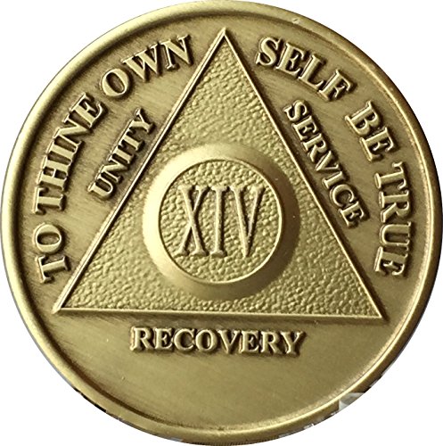 Aa Anniversary Medallion Any Year 1-65 Chip Bronze Raised Center #TOP7