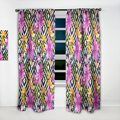 Rideaux géométriques occultants pour bloquer le vis-à-vis rose