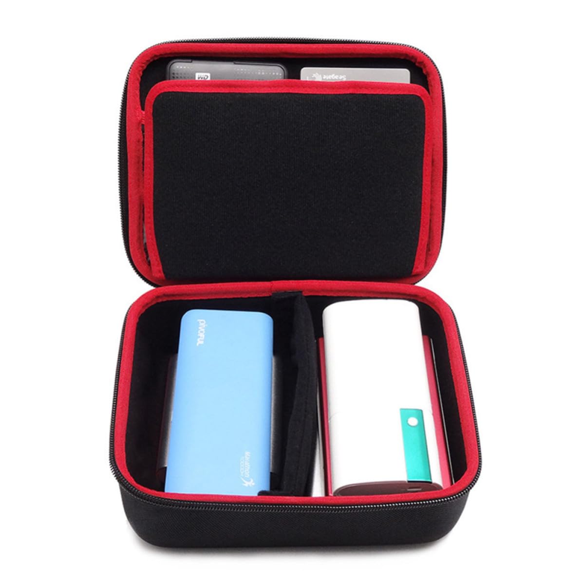Organizer Cavi Elettrici Portatile Grande Capacità in Oxford Nero | Back To School Party, Borsa Organizer Cavi, Gestione Usb, Cordoni e Audio