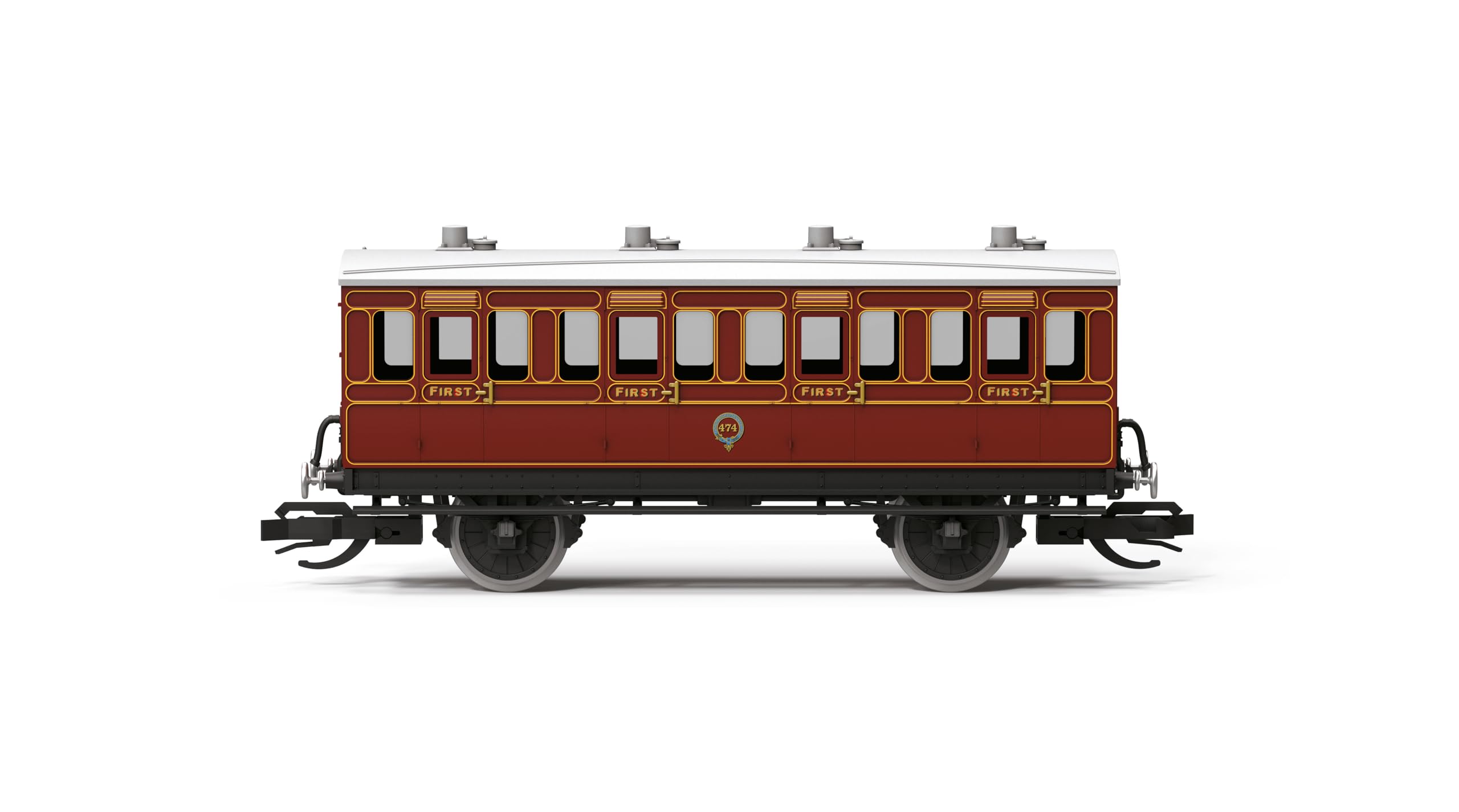 Hornby TT TT4055 LB&SCR 4 Wheel Coach 1st Class, Red