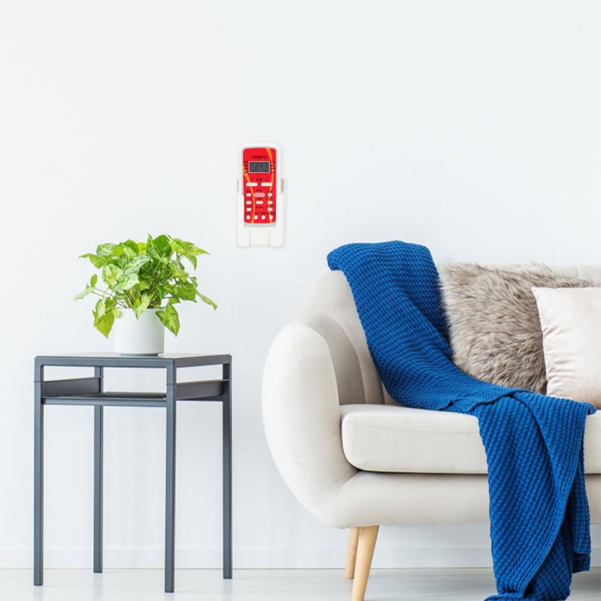 Cabilock 15 Pezzi Porta Telecomando da Muro Adesivo Bianco in Plastica per | Organizzatore Salvaspazio Fissaggio senza Fori, Design Multifunzione, Adatto per Casa e Hotel