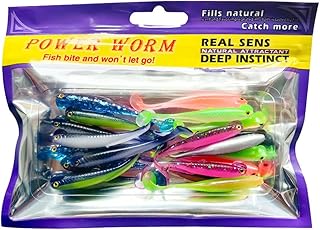 20PCS-Soft Plastic baits bass Lures Fishing, Soft Plastic Walleye Fishing Lures, Paddle Tail Swimbaits for Bass Fishing, Fishing Bait for Freshwater Saltwater Gifts (2.4IN/1.3g)