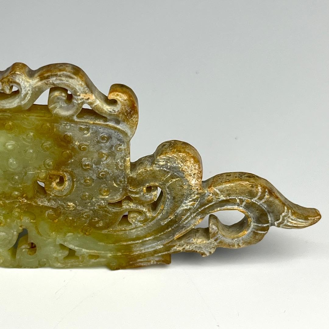 黄玉龍形珮 和田玉 古玉 古玉擺件 中国古玩 中国美術 唐物骨董 G15 Amazon.co.jp: 黄玉龍形珮 和田玉 古玉 古玉擺件 中国古玩 中国