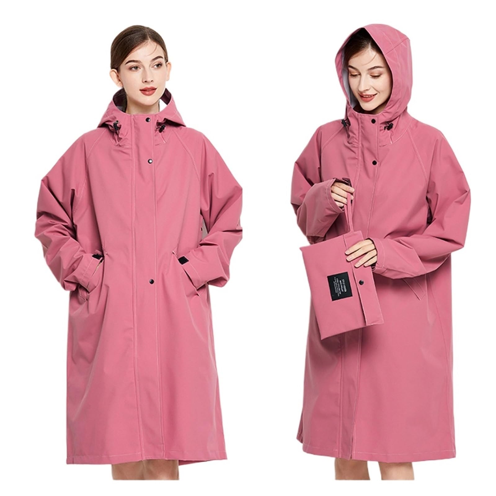 Poncho Impermeabile Giacca antipioggia lunga classica leggera e impermeabile