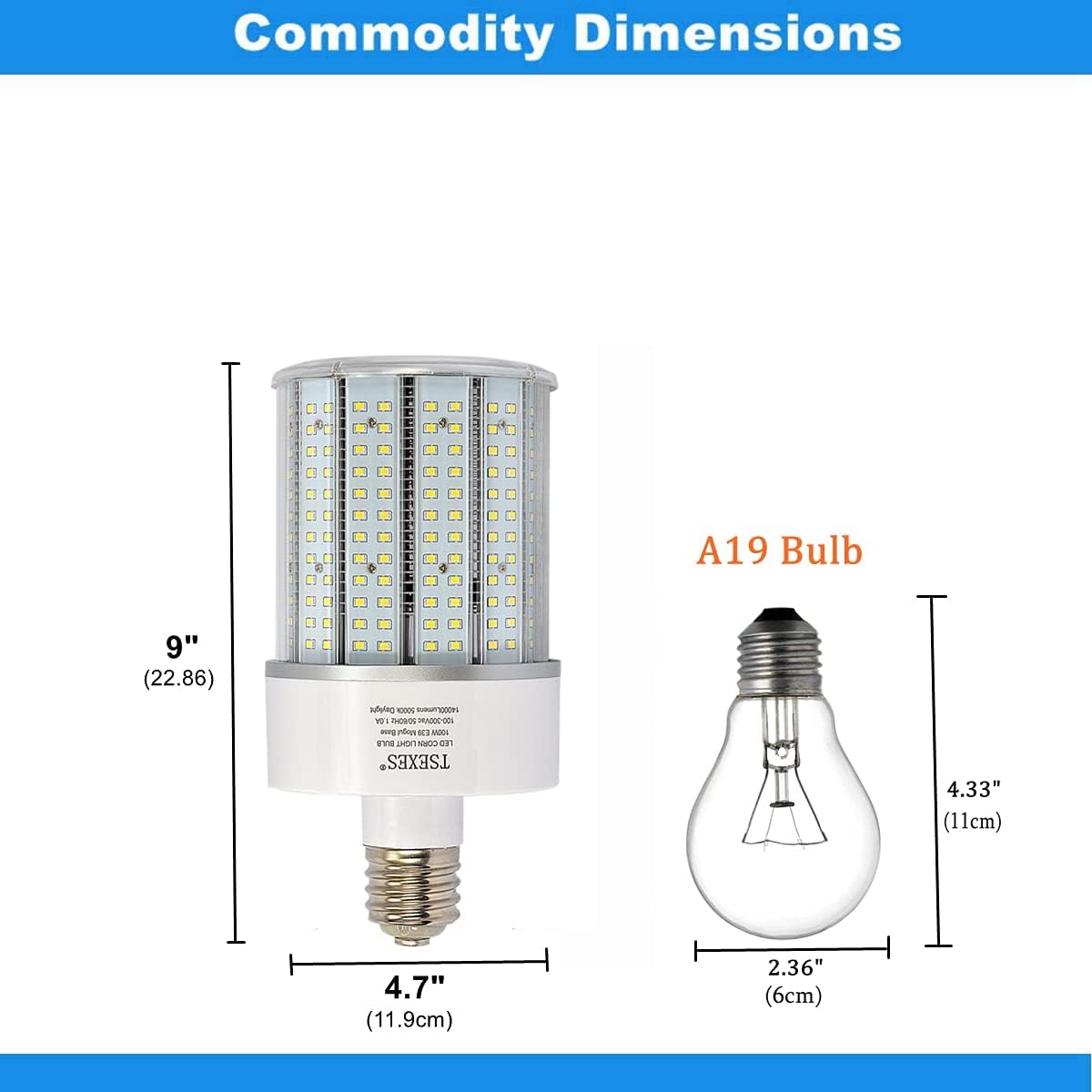Amazing 🔥 200W LED Corn Bulb E39 Mogul Base Light Bulbs(800W Equivalent) Replacement Metal Halide/HID/HPS,5000K Daylight 28,000 Lumens for Warehouse Garage High Bay Light